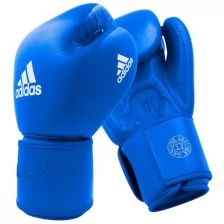 Перчатки боксерские Muay Thai Gloves 200 сине-белые (вес 14 унций)