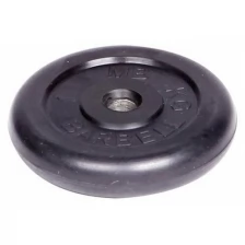 Диск обрезиненный "Barbell" d 31 мм чёрный 1,0 кг